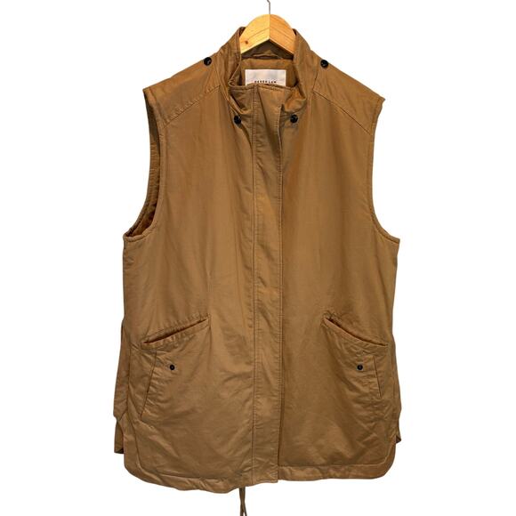 Derek Lam 10 Crosby Tan Long Length Vest - size XL - Picture 4 of 10
